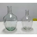 clear recycled glass bottle vases